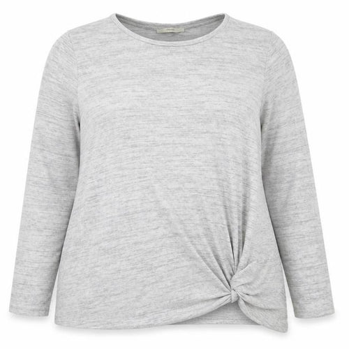 George Womens Grey  Jersey Pullover Sweatshirt Size 2XL  - Knot Detail