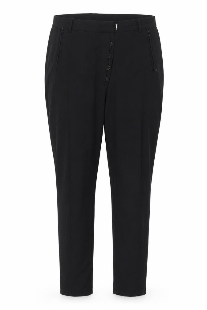 Plus Fine Womens Black   Trousers  Size 2XL L28 in