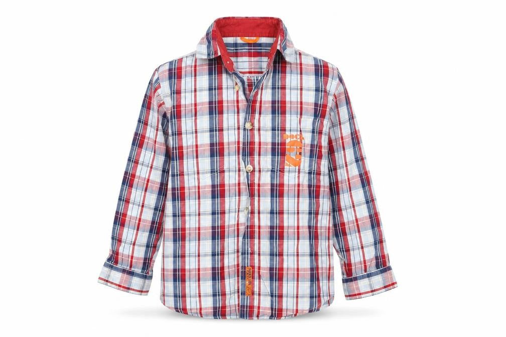 Dunnes Stores Boys Black Check  Basic Button-Up Size 5 Years