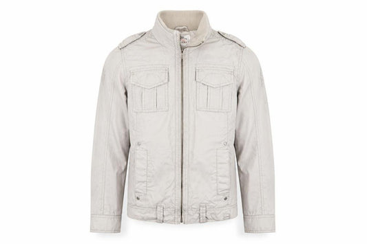 Front view of Next boys’ beige military jacket jacket, size 10, years