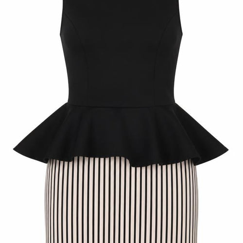 Dayla London Womens Black Striped  Mini  Size 12