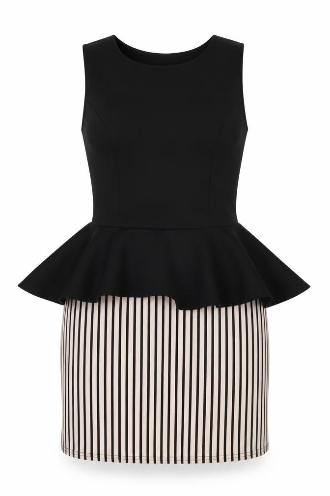Dayla London Womens Black Striped  Mini  Size 12