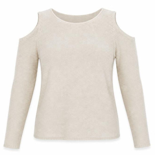 Only Womens Beige  Knit Pullover Jumper Size S