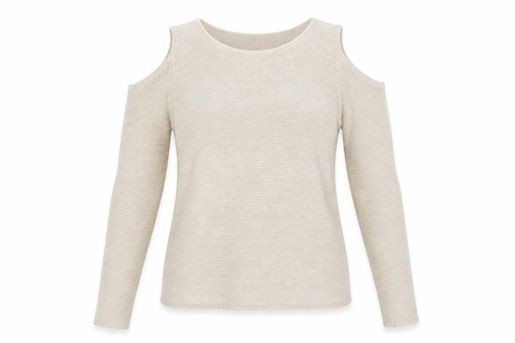 Only Womens Beige  Knit Pullover Jumper Size S