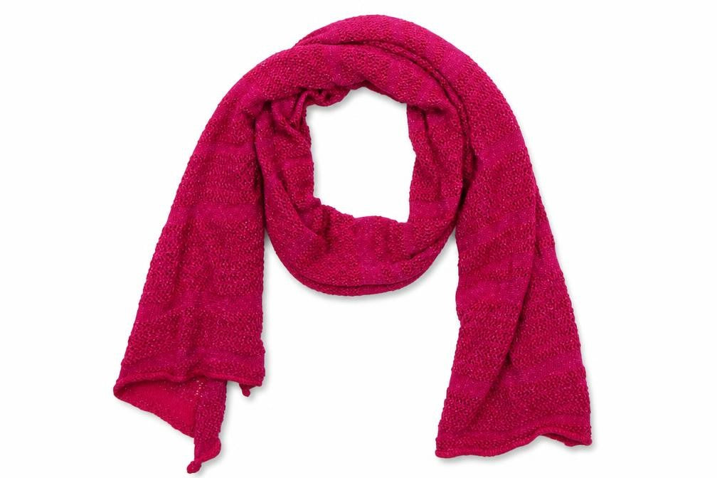 Preworn Girls Pink  Knit Scarf Scarves & Wraps One Size