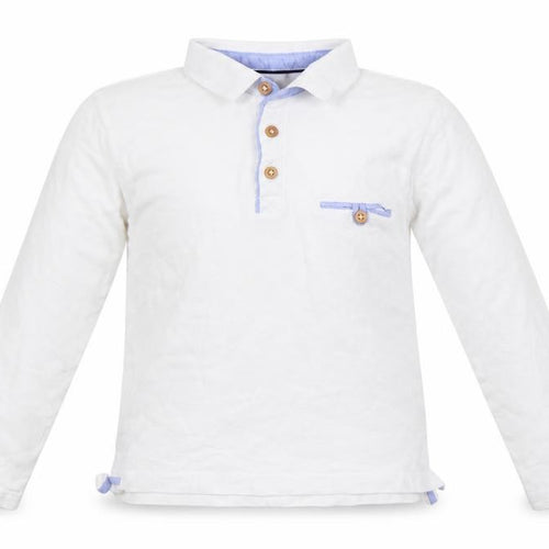 Lincoln Boys White   Basic Polo Size 9 Years
