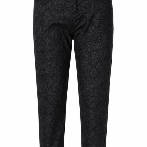 luccd Womens Black Floral  Trousers  Size 8 L23 in