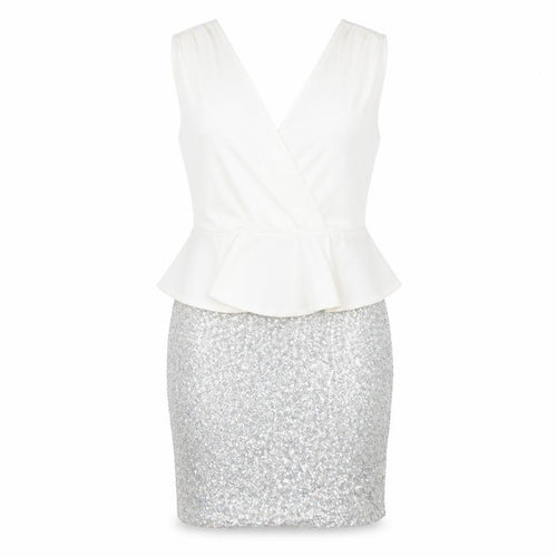 Glamourous Womens White   Bodycon  Size 12