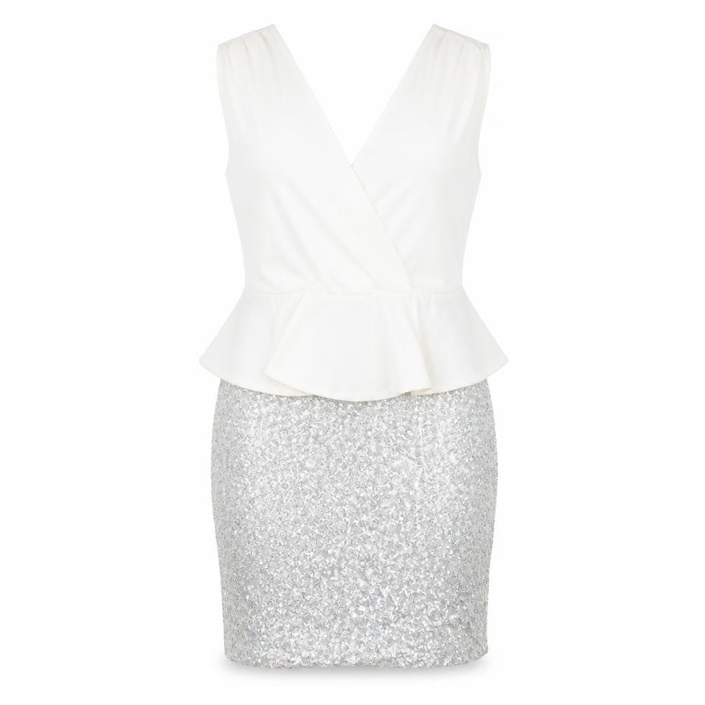 Glamourous Womens White   Bodycon  Size 12