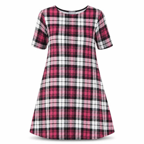 Apricot Womens Pink Check  A-Line  Size 10