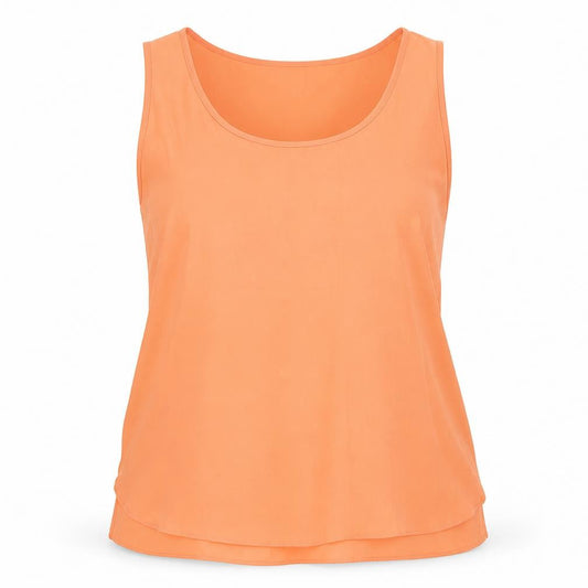Front view of Papaya women’s orange camisole t-shirt, size UK 12