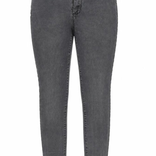 Denim & Co. Womens Black   Skinny Jeans Size 16 L28 in