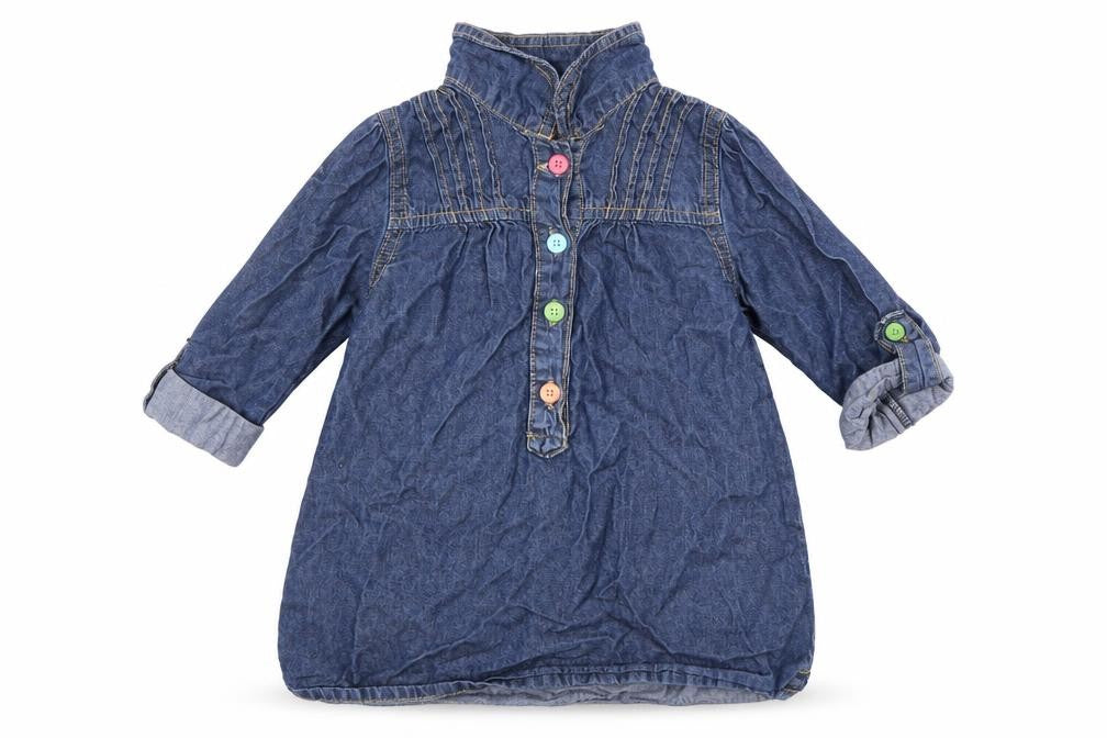 Mothercare  Blue   T-Shirt Dress  Size 9-12 Months