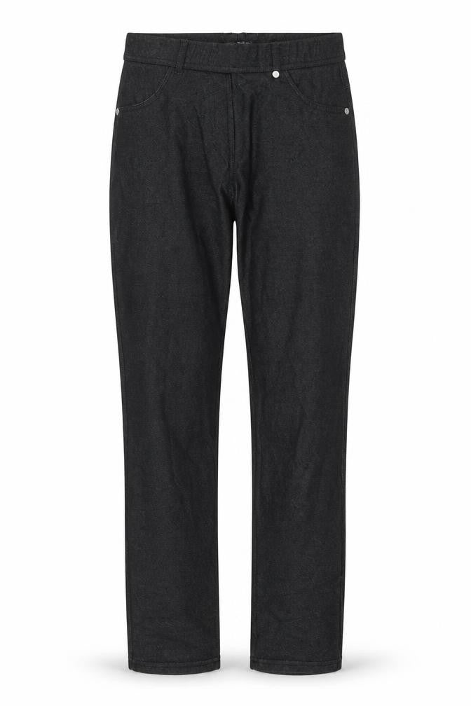 Front view of Select women’s black straight jeans, size UK 8, 29-inch leg