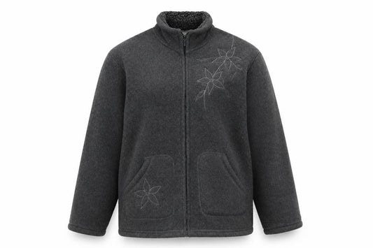 Front view of Roman women’s grey jacket, size M