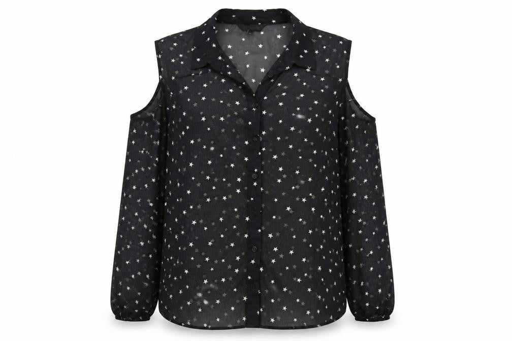 New Look Womens Black   Basic Blouse Size 14  - see through