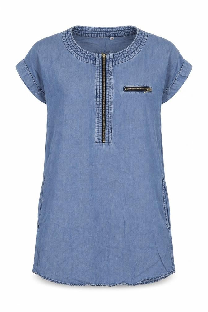 Uniqlo Womens Blue Shirt Dress Size XS