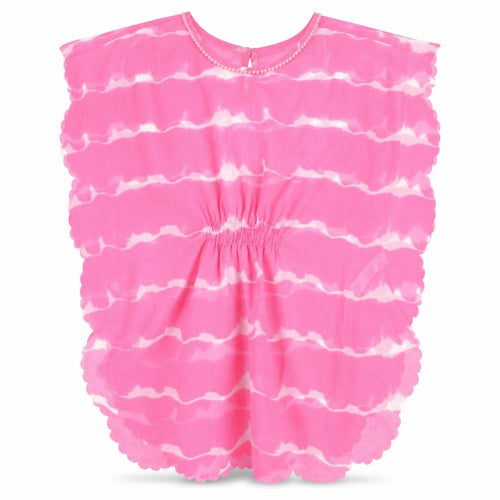 George Womens Clear Striped  Kimono Blouse Size M  - Pink seethrough