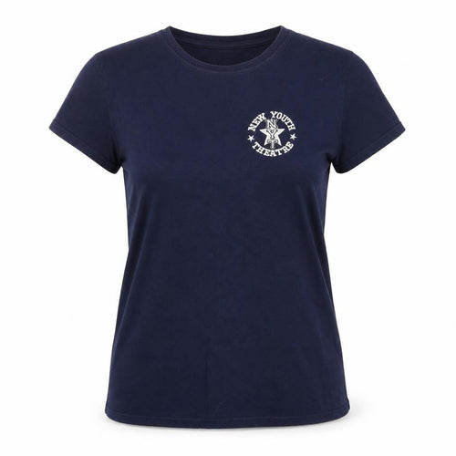 ring spun Womens Blue   Basic T-Shirt Size L  - new youth theatre