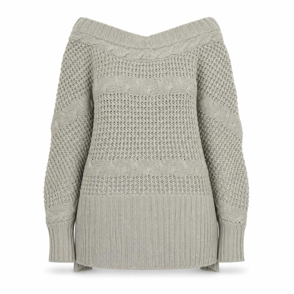 QED London Womens Grey  Knit  Jumper Size L