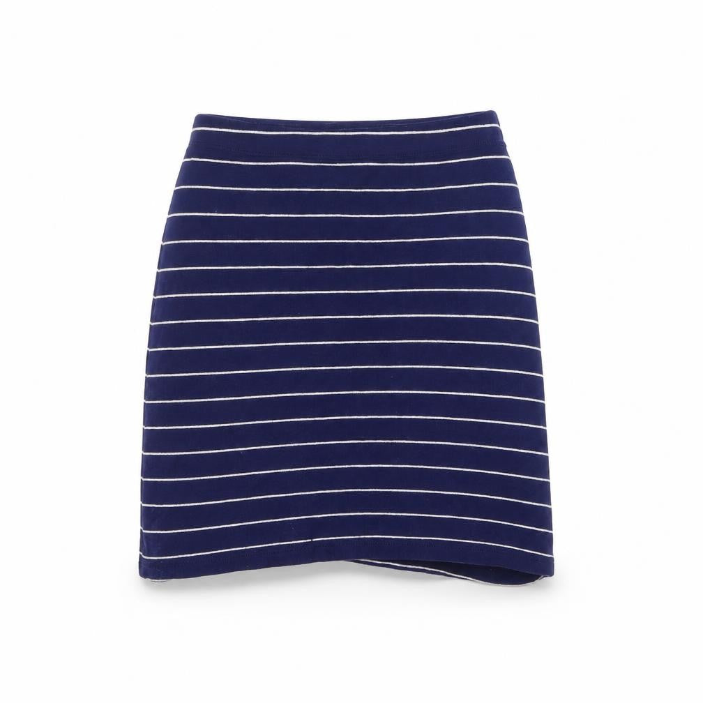 Pretty little thing Womens Blue Striped  Mini Skirt Size 6