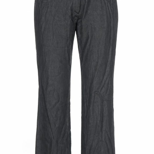 Jan Womens Black   Trousers  Size 10 L32 in