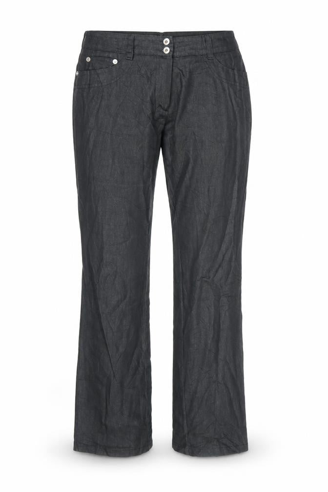 Jan Womens Black   Trousers  Size 10 L32 in