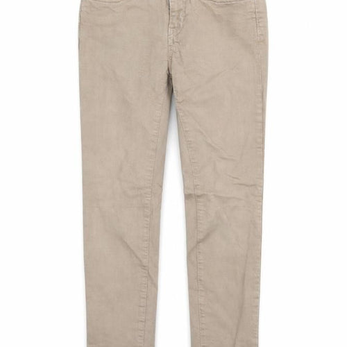Timeless Mens Brown  Denim Skinny Jeans  L30 in
