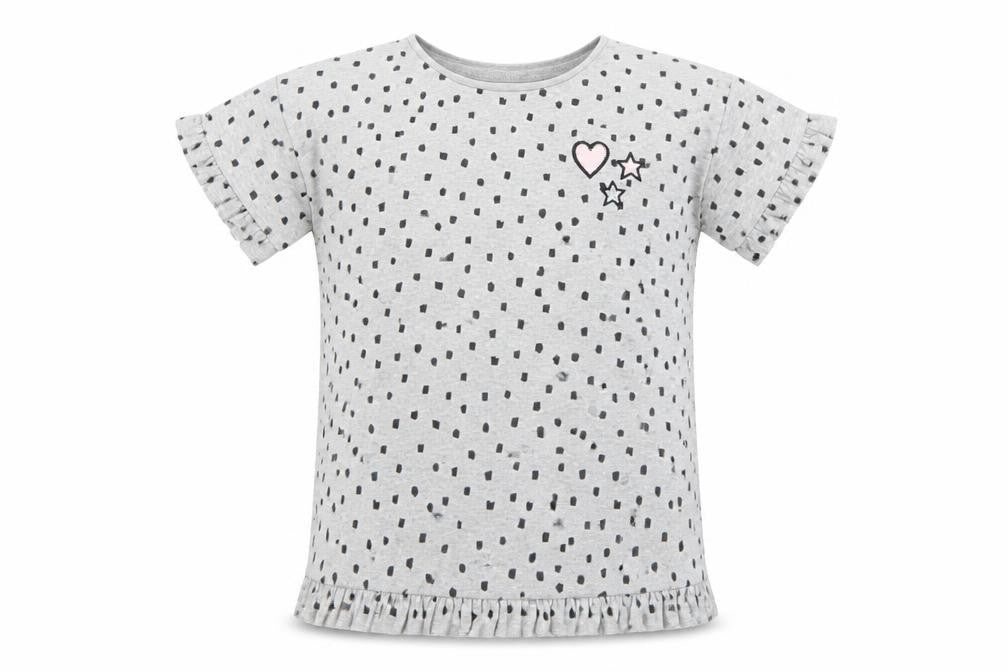 Minoti Girls Grey   Basic T-Shirt Size 5-6 Years