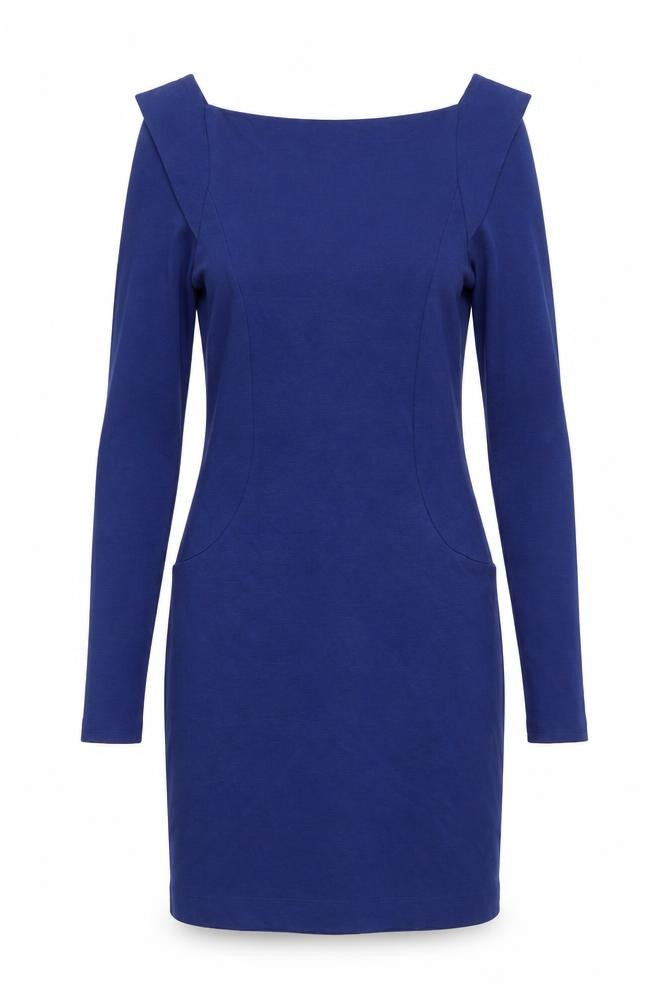 French Connection Womens Blue  Jersey Sheath  Size 10