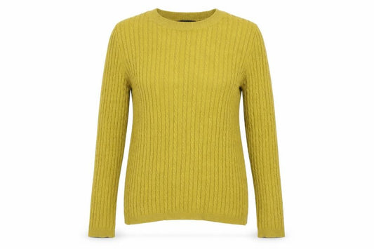 Front view of Atmosphere women’s green jumper, size UK 6