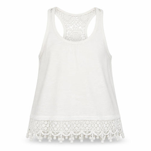 Miss E-vie Girls White   Basic T-Shirt Size 9-10 Years