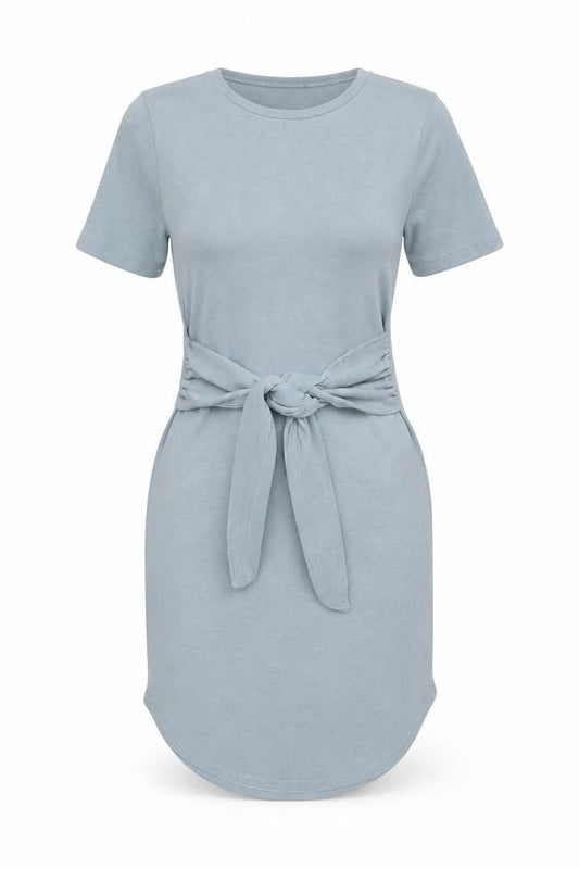 Front view of Primark women’s green jumper dress, size UK 4
