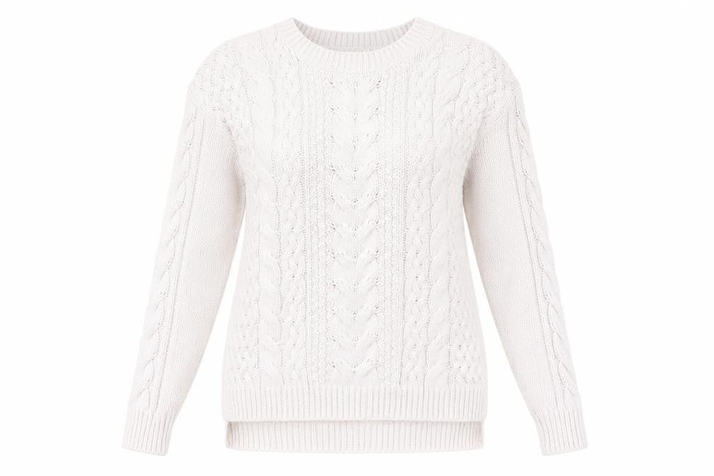 Front view of H&M women’s pink jumper, size S