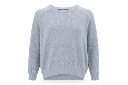 Front view of Burton men’s blue jumper, size L