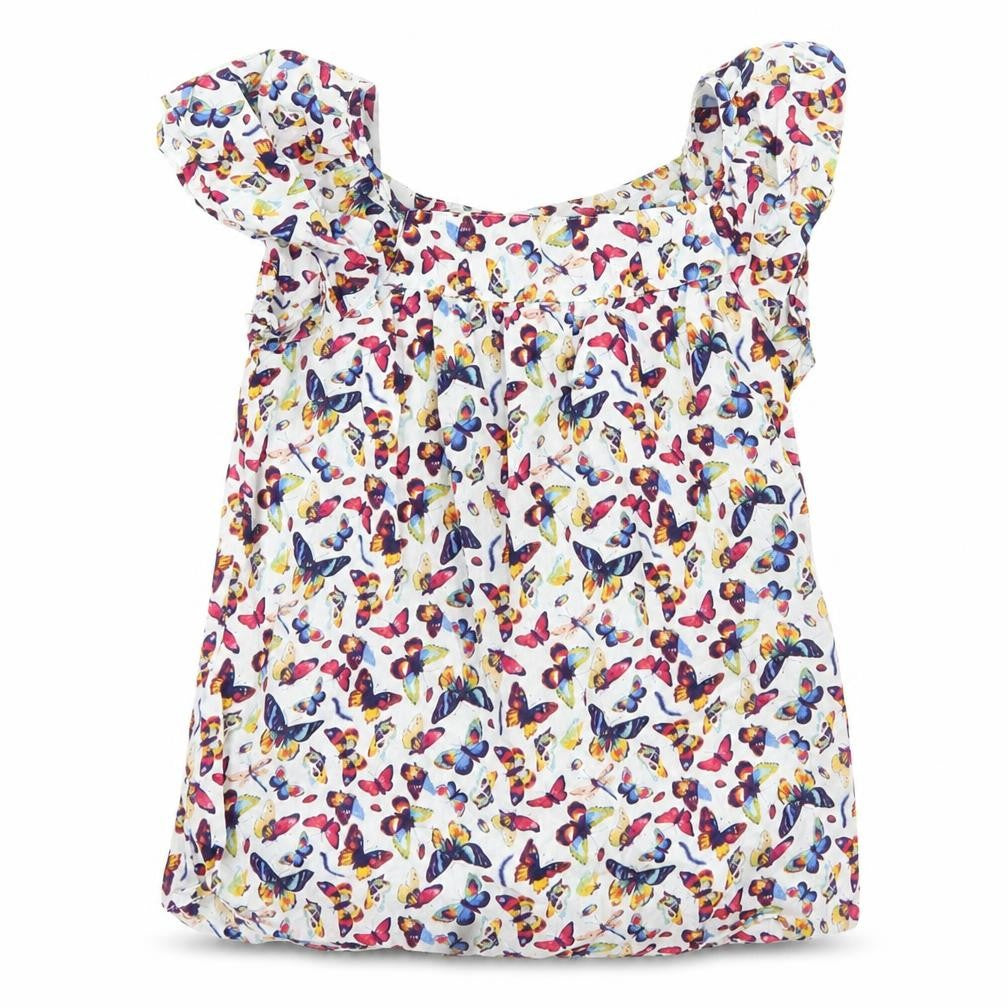 Gap Girls Multicoloured Geometric  Basic Blouse Size 8 Years  - Butterflies