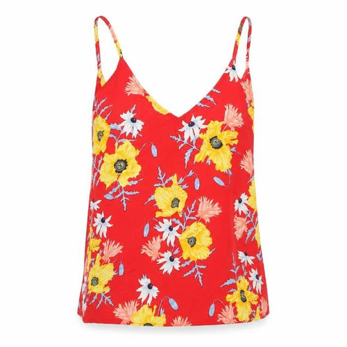 Divided by H&M Womens Red Floral  Camisole Tank Size 6