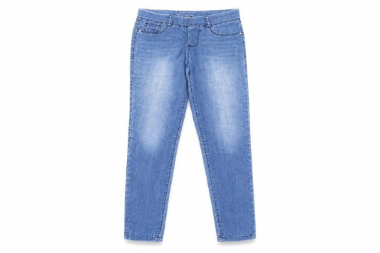Front view of Dorothy Perkins women’s black jegging jeans, size UK 6, 26-inch leg