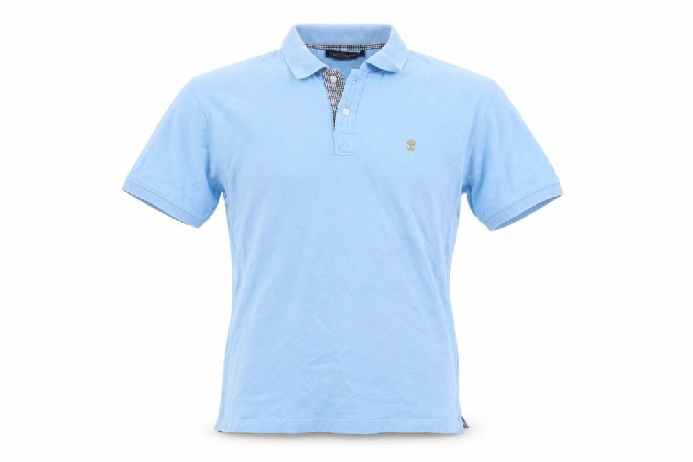 Tree & Crown Mens Blue    Polo Size M