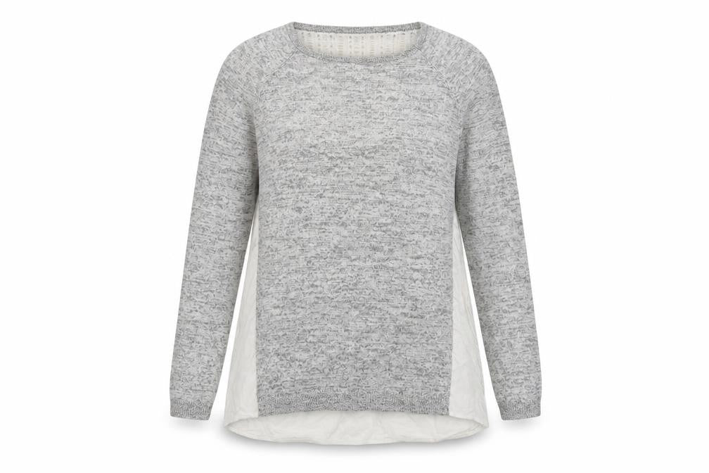 Warehouse Womens Grey  Knit Pullover Jumper Size 12