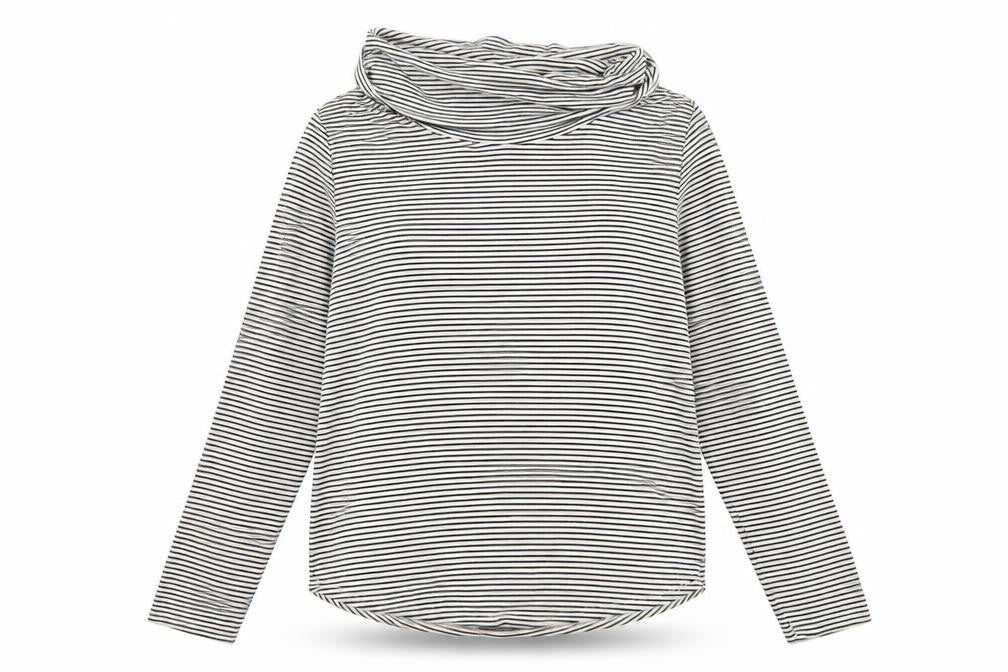 Deane & White Womens White Striped  Pullover Jumper Size L