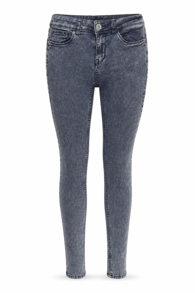Front view of Divided women’s black skinny jeans, size UK 6, 28-inch leg