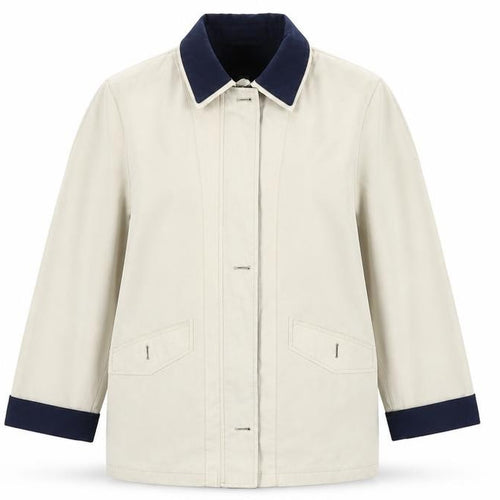 Preworn Womens Ivory   Jacket Coat Size 12