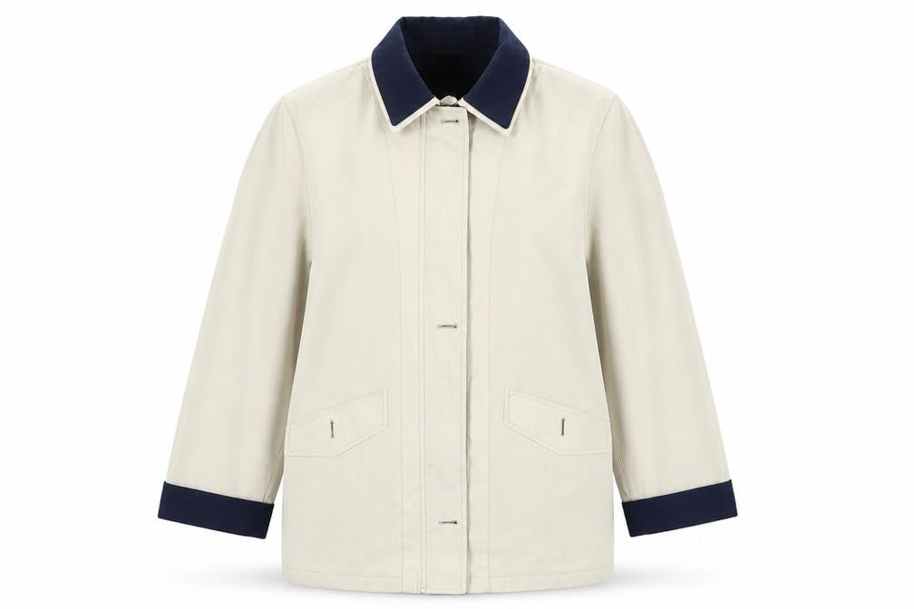 Preworn Womens Ivory   Jacket Coat Size 12