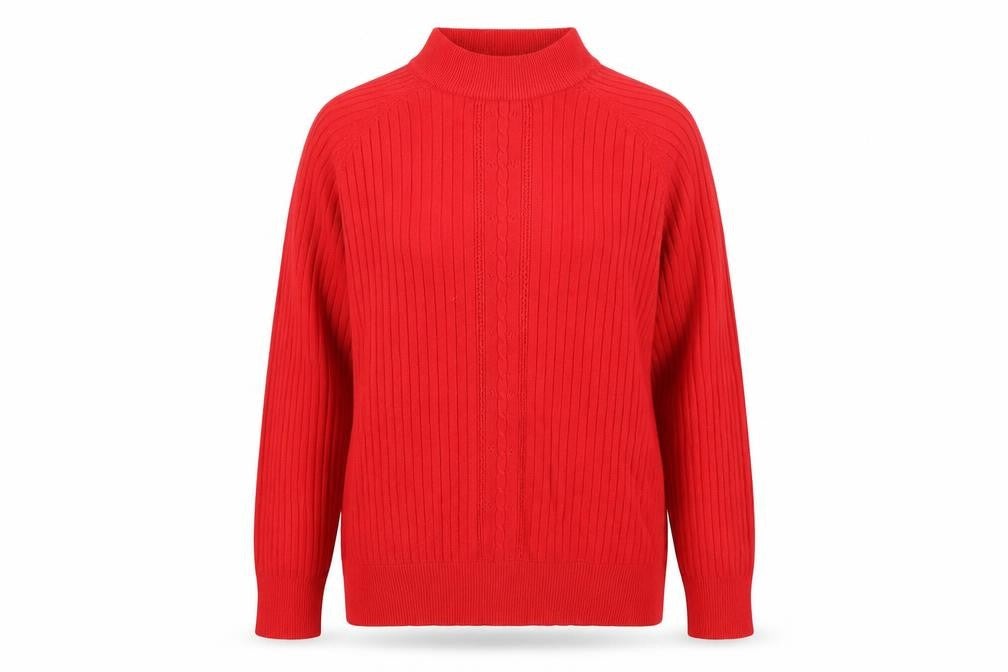 Affections Womens Red   Pullover Jumper Size L