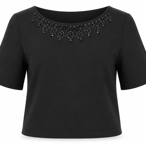 Lee Ann Womens Black   Basic Blouse Size 12
