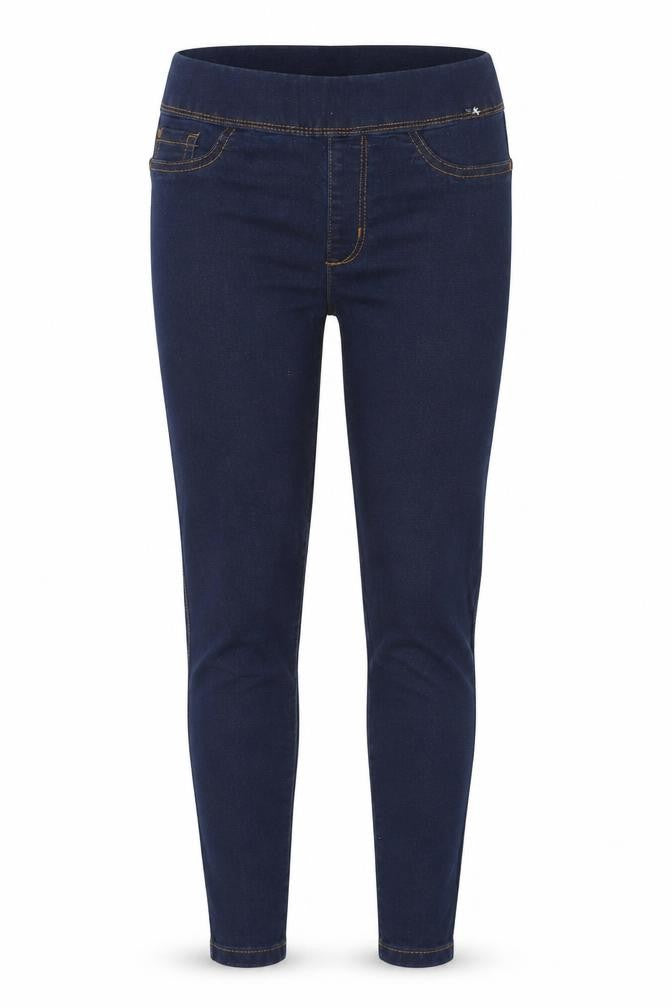 Front view of Primark women’s blue jegging jeans, size UK 8, 25-inch leg