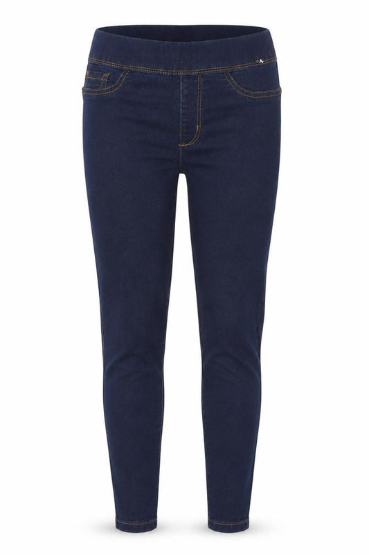 Front view of Primark women’s blue jegging jeans, size UK 8, 25-inch leg
