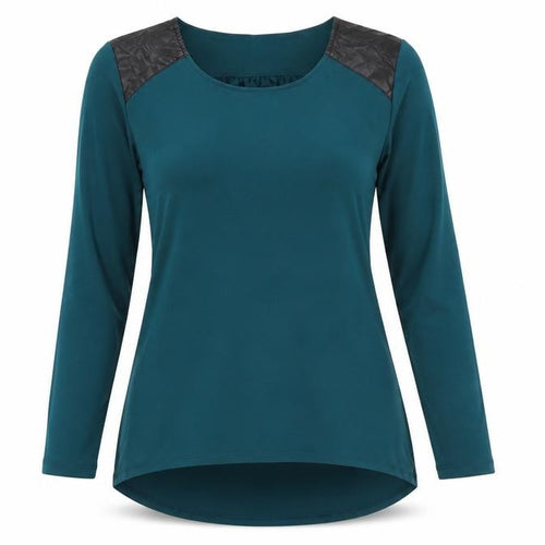 Susan Graver Womens Green   Tunic Blouse Size S