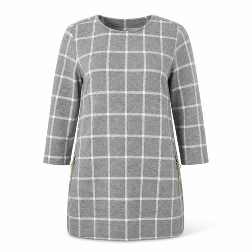 Papaya Womens Grey Check  A-Line  Size 10